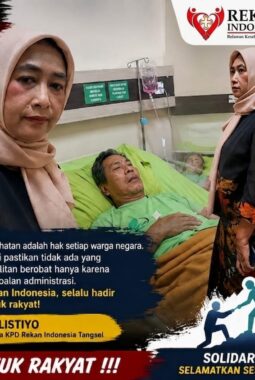 Satpam Pingsan Usai Jaga Malam, Rekan Indonesia Tangsel Bergerak Selamatkan Akses Pengobatan