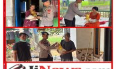 Brimob Polda Metro Jaya Bagikan Sembako untuk Warga Kampung Tegalmulya