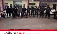 Brimob Metro Jaya Amankan 4 Pemuda Bawa Pisau di Jakut